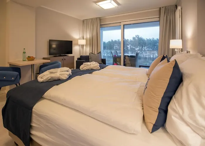 Duenenresidenz Prora - 1-Raum-Ferienwohnung Mit Meerblick, 1 Schlafzimmer Und Balkon Np-416
