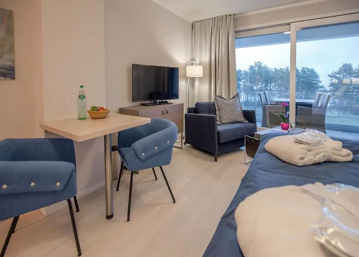 Duenenresidenz Prora - 1-Raum-Ferienwohnung Mit Meerblick, 1 Schlafzimmer Und Balkon Np-416