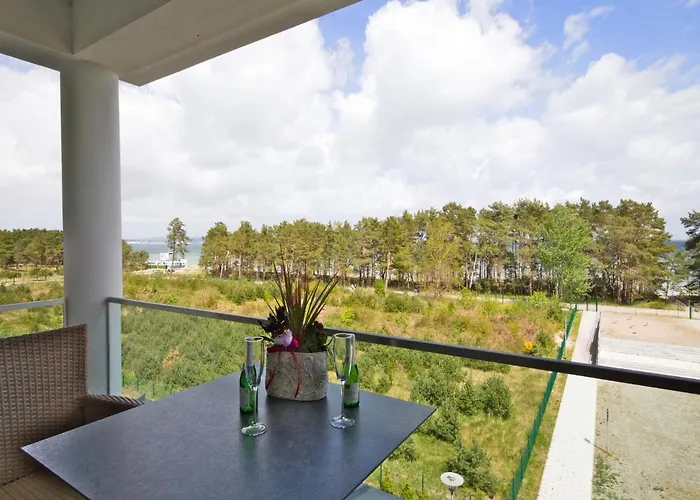 Duenenresidenz Prora - 1-Raum-Ferienwohnung Mit Meerblick, 1 Schlafzimmer Und Balkon Np-416